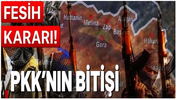 Terör örgütü PKK kendini feshettiğini duyurdu..!