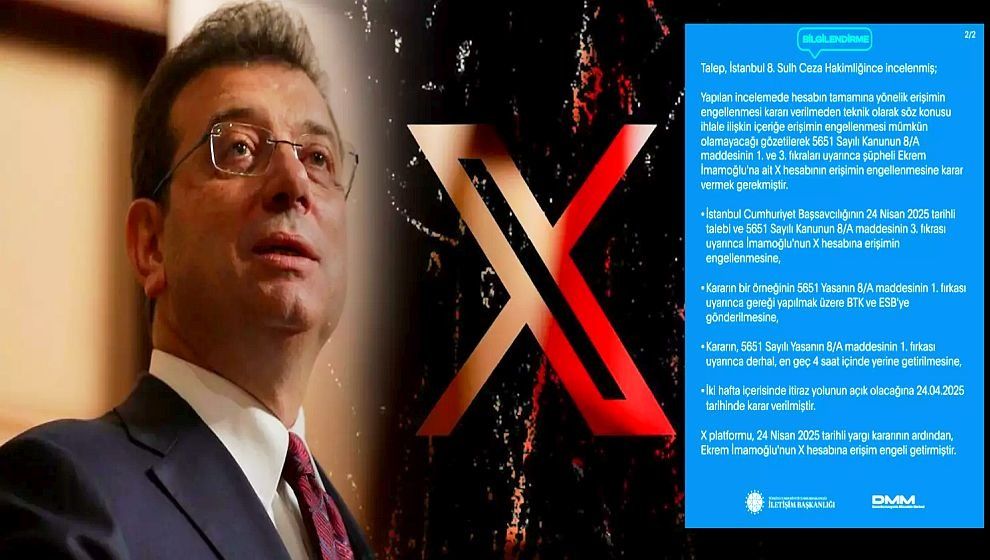 İmamoğlu'nun X hesabına erişim engeli! İletişim Başkanlığı gerekçesini açıkladı...