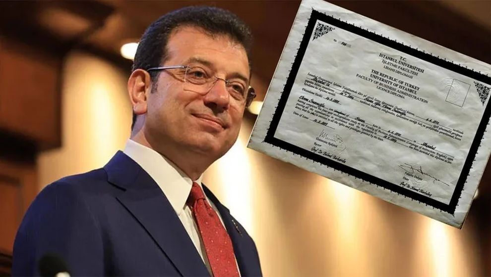 Ekrem İmamoğlu'na 55 gün sonra diploma iptali tebliği! Geçiş “açık hata” sayıldı..!