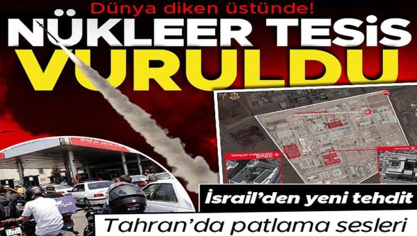 İsrail İran'ı yeniden vurmaya başladı! Tahran'da patlama sesleri...