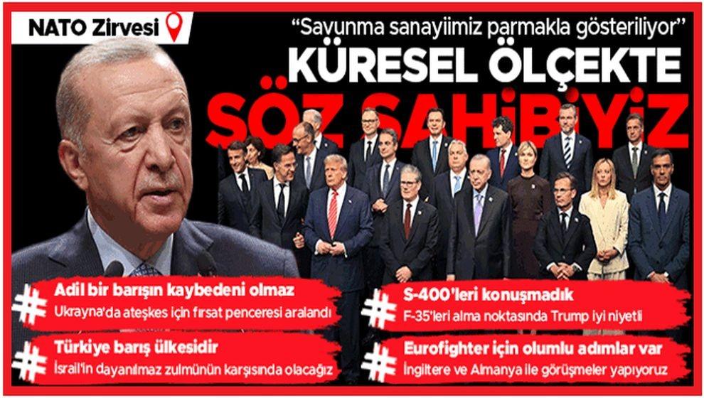 Cumhurbaşkanı Erdoğan'dan NATO Zirvesi sonrası 'Eurofihgter ve F-35 konusu' için son dakika açıklaması!