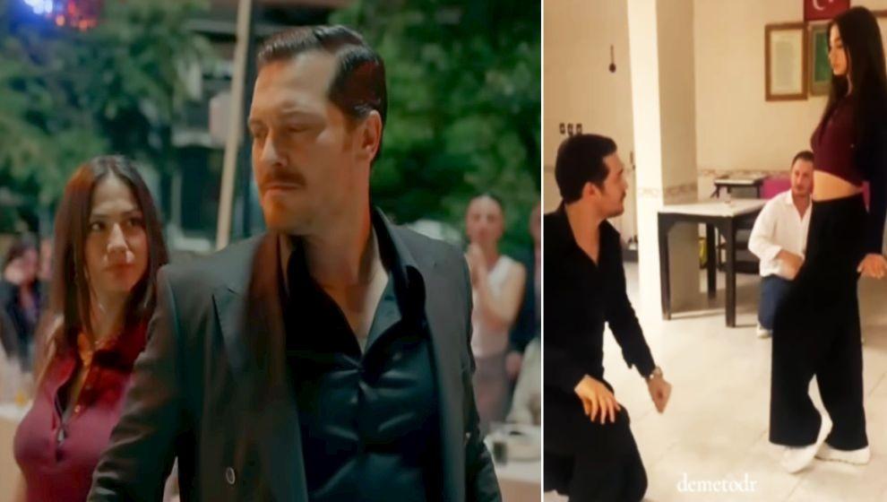 Demet Özdemir, Çağatay Ulusoy ile 'Eşref Rüya'daki 'zeybek' provalarını paylaştı!