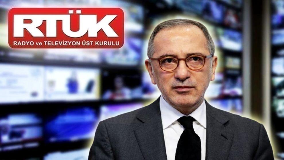 RTÜK Fatih Altaylı'ya 72 saat süre verdi..!