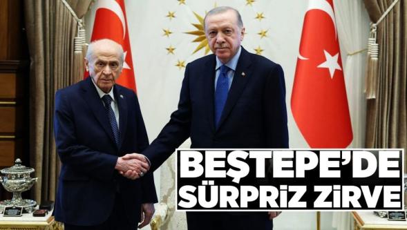 Cumhurbaşkanı Erdoğan, Bahçeli'yi Beştepe'de kabul etti...