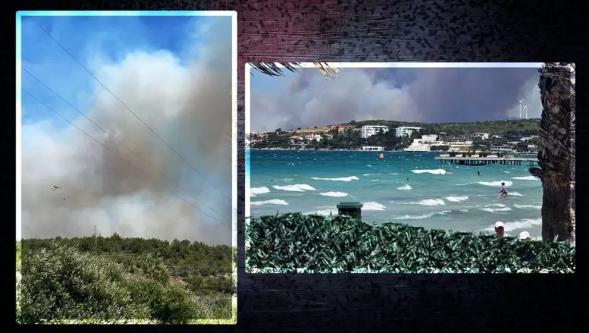 İzmir'deki yangın Çeşme'ye de sıçradı..!