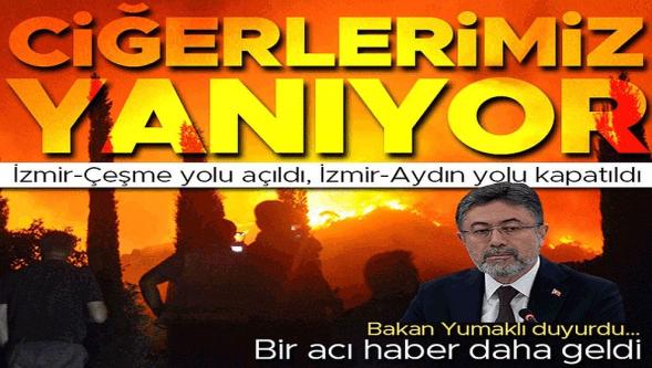İzmir'den korkunç görüntüler geliyor... Orman yangınları can aldı!