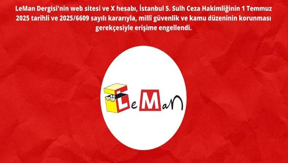 LeMan Dergisi'ne erişim engeli...