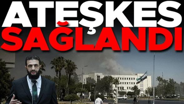 Suriye Devlet Ajansı: "Ateşkes sağlandı..!"