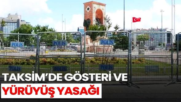 Taksim araç ve yaya trafiğine kapatıldı..!