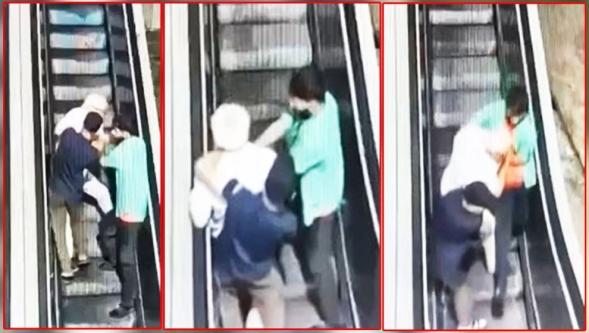 Taksim'de yaşlı adamı boğazlayıp gasp ettiler..!
