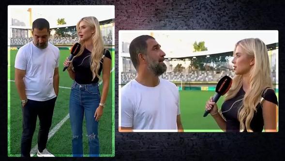 Tavırlarına yorum yağdı! Arda Turan'ın Ukraynalı muhabirle göz temassız röportajı…