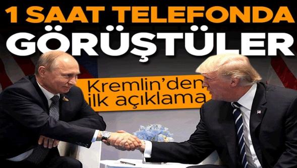 Trump ve Putin'den kritik zirve! Trump ve Putin telefonda 1 saat görüştü...