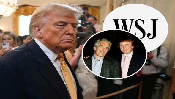 WSJ yeni 'Epstein bombasını' patlattı! 'Trump'ın ismi de dosyada var..!'