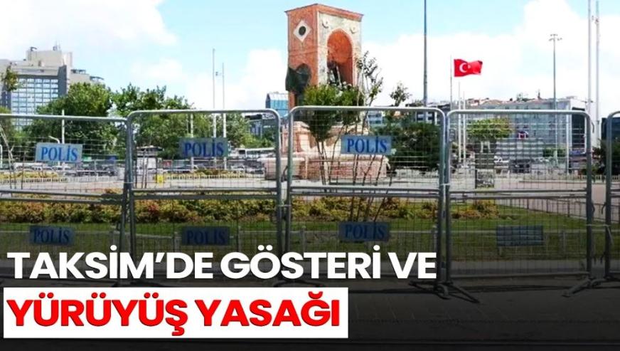 Taksim araç ve yaya trafiğine kapatıldı..!