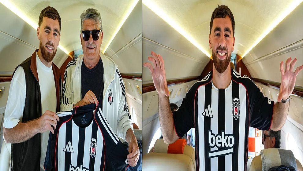Beşiktaş'ın yeni transferi Orkun Kökcü, siyah-beyazlı formayla objektiflere poz verdi!