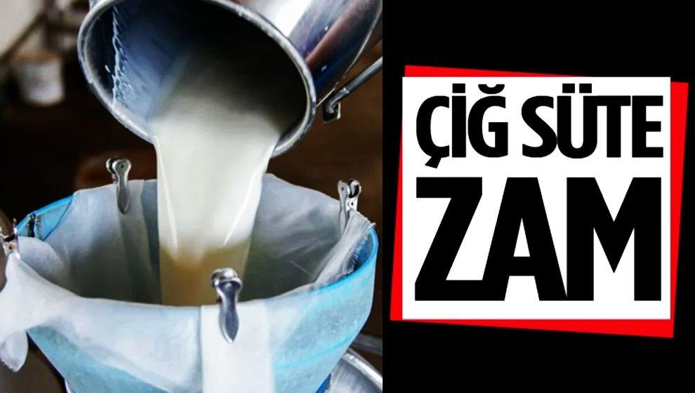 Çiğ süte zam geldi..!