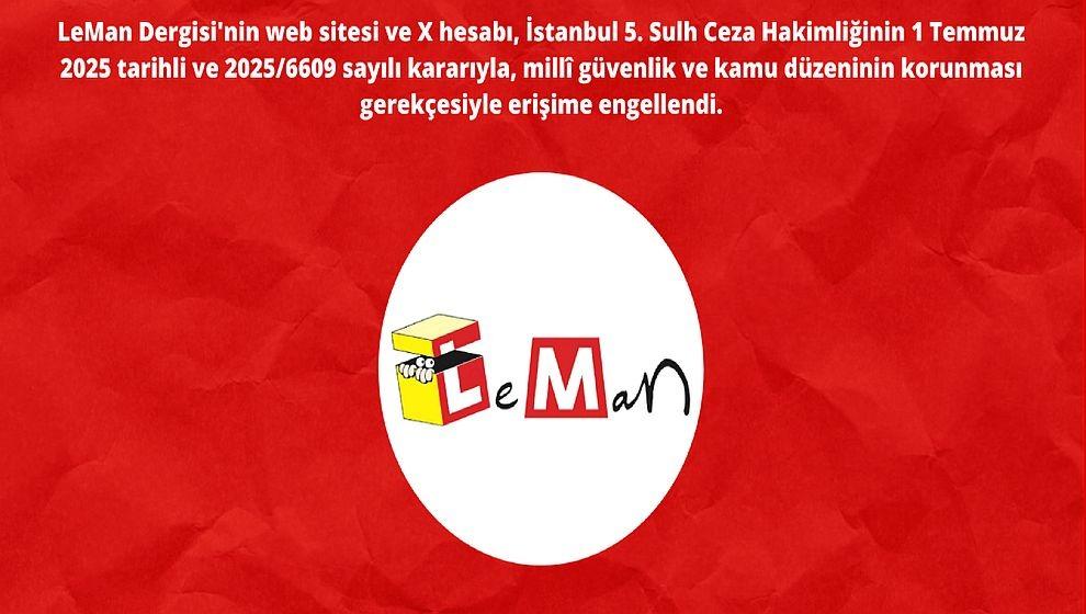 LeMan Dergisi'ne erişim engeli...