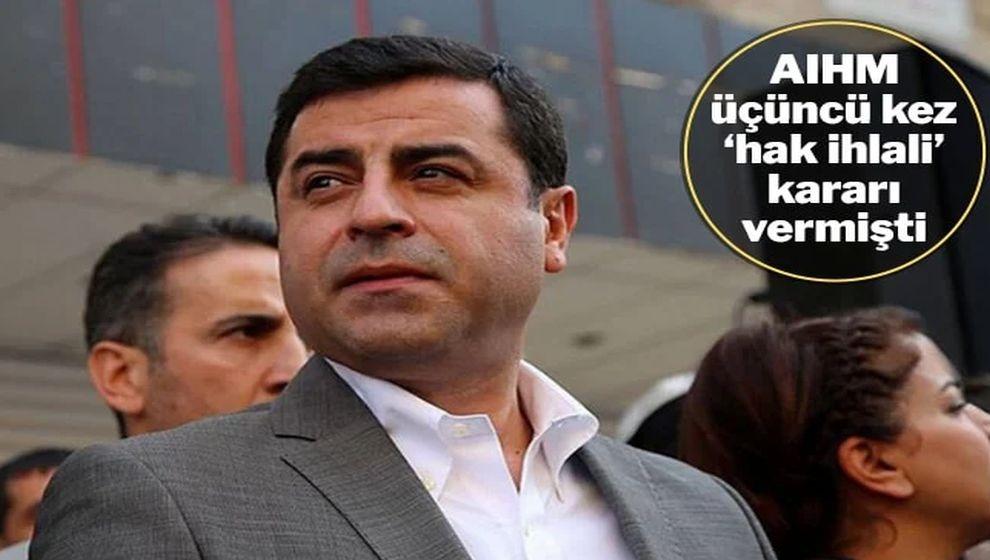 Selahattin Demirtaş'ın 'tahliye talebi' reddedildi...