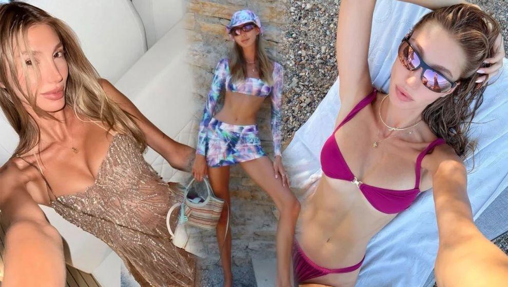 Şevval Şahin'den iddialı tatil paylaşımı... Üstsüz bir şekilde havuzda poz verdi!