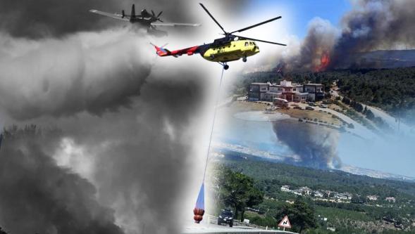 Çanakkale, Bolu ve Manisa'da orman yangını... 3 nokta tahliye edildi! Çanakkale Havalimanı uçuşa kapatıldı