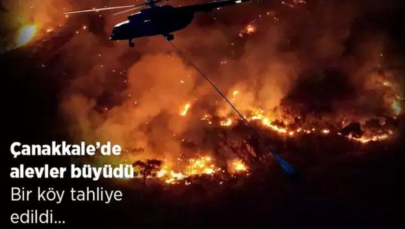 Tarihi Gelibolu Yarımadası alevlere teslim oldu! Tahliye edilen köy sayısı artıyor...