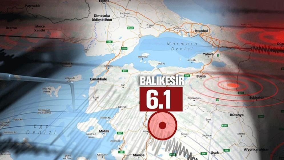 Balıkesir Sındırgır'da 6,1 büyüklüğünde deprem! 10'un üzerinde bina yıkıldı, kurtarma çalışmaları devam ediyor!