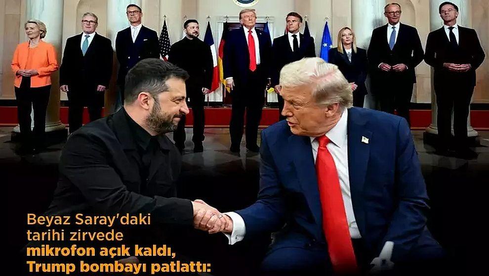 Beyaz Saray'da tarihi zirve! Mikrofon açık kaldı, Trump bombayı patlattı: 