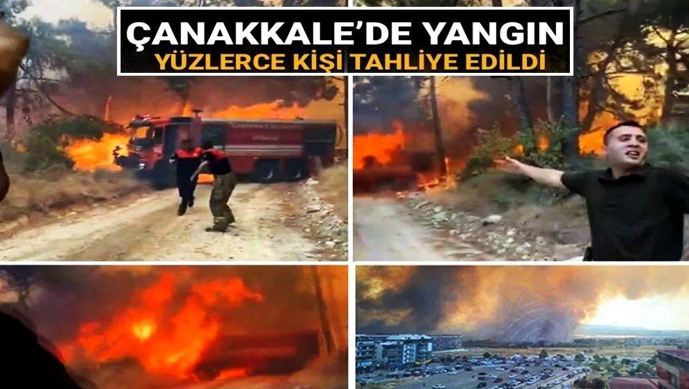 İki yangın arasında dikkat çeken '4 dakika!' Çanakkale'de orman yangını bir anda büyüdü: '785 kişi tahliye edildi..!'