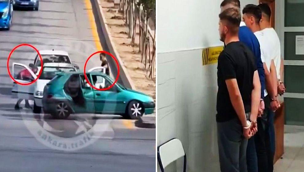 Trafik zorbalarına gereği yapıldı! Gündem olan görüntülerin ardından kıskıvrak yakalandılar...