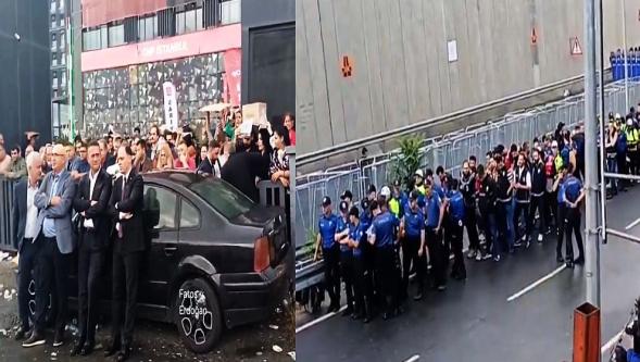 CHP İstanbul il binası polis çemberinde... Milletvekillerinin yağmur altında bekleyişi sürüyor!