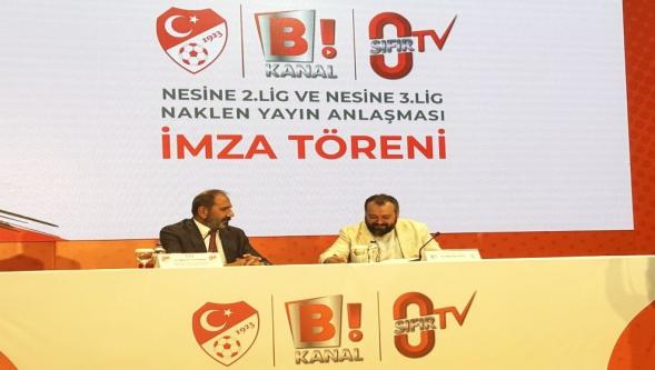 İmzalar atıldı... TFF 2. Lig ve 3. Lig Yayınları 2 yıl boyunca Bi Kanal TV ve Sıfır TV'de!