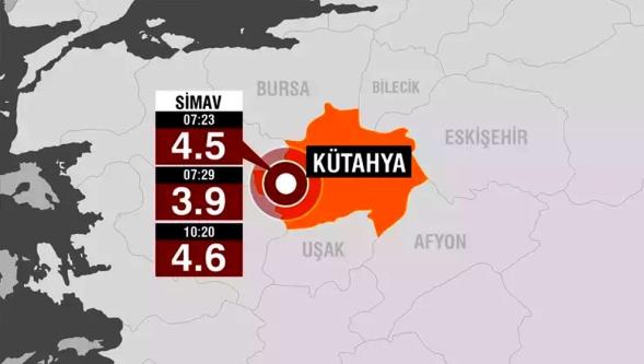 Kütahya Simav'da 17 saatte 234 artçı deprem!