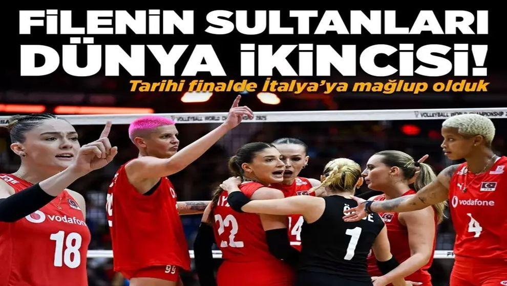 Filenin Sultanları dünya ikincisi! Tarihi finalde İtalya'ya kaybettik..!