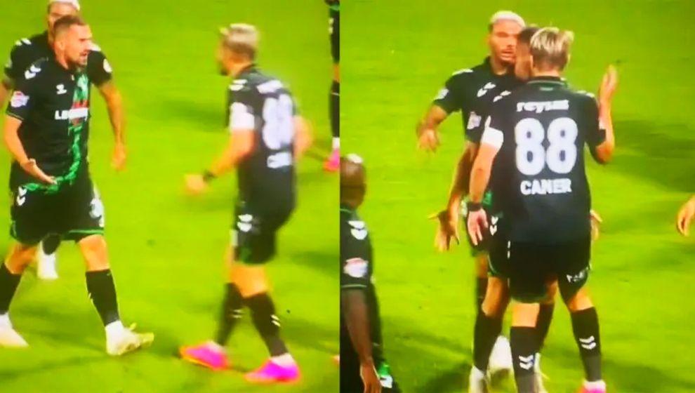 Herkes neye uğradığını şaşırdı... Caner Erkin takım arkadaşını tokatladı!