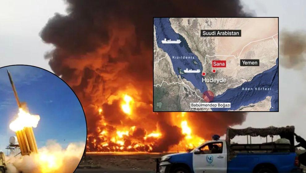 İsrail Gazze'nin ardından Yemen'i de bombaladı! Husiler'den füzeli karşılık...