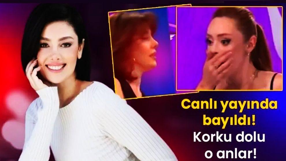 Oyuncu Burcu Binici canlı yayında bayıldı..! Programın sunucuları büyük korku yaşadı...