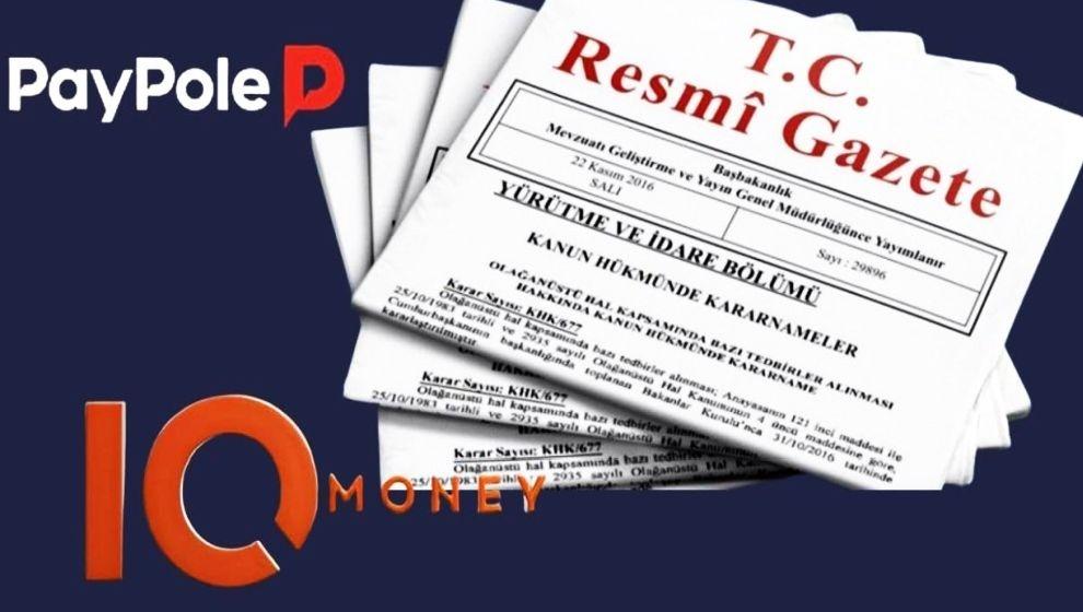 Paypole ve IQ Money'in lisansları iptal edildi..!