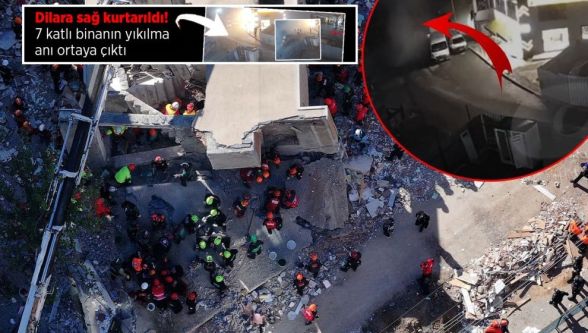 Gebze'de 7 katlı binanın çökme anı kamerada! Enkazdan acı haberler...