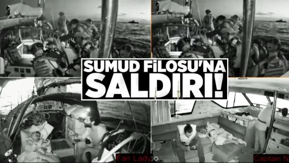 İsrail donanması Sumud Filosu'na baskın düzenledi! 28'i Türk 201 aktivist alıkoyuldu..!