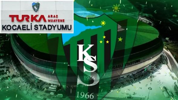 Kocaelispor Stadyumu'nun ismi artık 'Turka Araç Muayene Kocaeli Stadyumu' oldu...