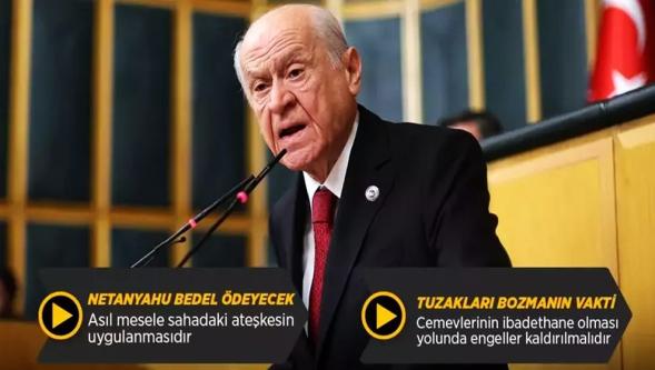 MHP Lideri Devlet Bahçeli: "CHP'de eksen kaymıştır..!"