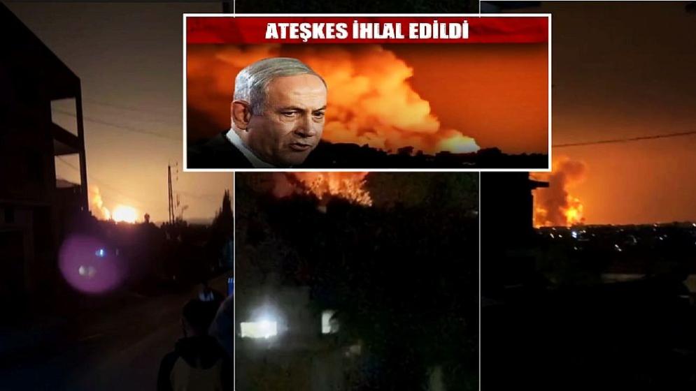 İsrail ateşkesi ihlal etti! Lübnan’a ağır hava saldırısı...