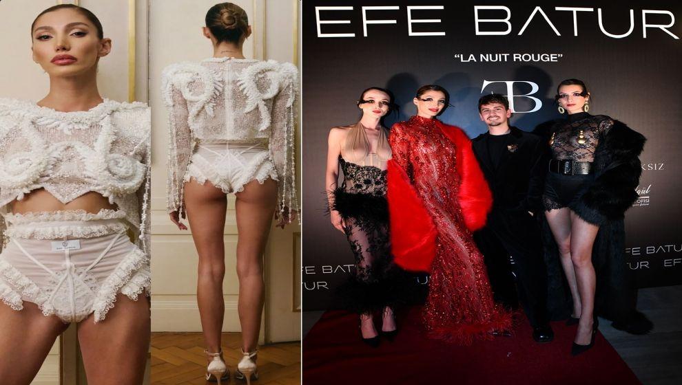 Miss Turkey güzeli Şevval Şahin'den geceye damga vuran transparan kıyafet...