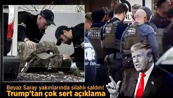 ABD'de saldırı şoku! 2 Ulusal Muhafız personeli vuruldu... Beyaz Saray'a giriş ve çıkışlara kapatıldı...