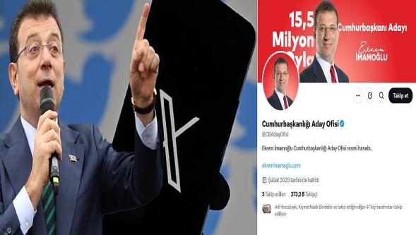 Ekrem İmamoğlu'nun 'Cumhurbaşkanlığı Aday Ofisi' hesabında da erişim engeli...