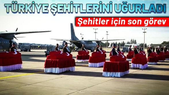 20 vatan evladına son veda! Türkiye kahraman şehitlerini uğurluyor...
