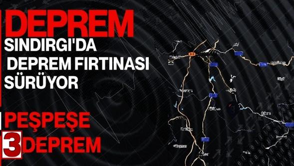 Sındırgı'da deprem fırtınası... Peş peşe 3 deprem birden!