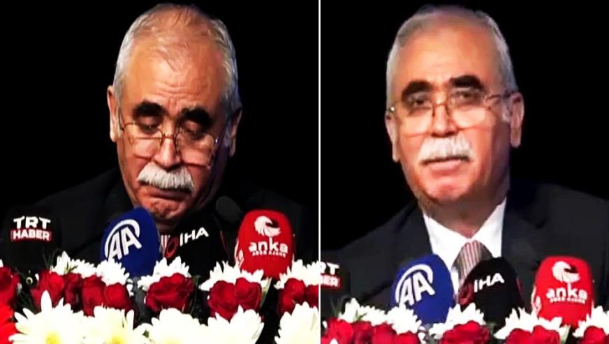 'Bu lafa gelince korkuyorum..!' Anayasa Mahkemesi Başkanı Özkaya, kürsüde gözyaşlarını tutamadı!