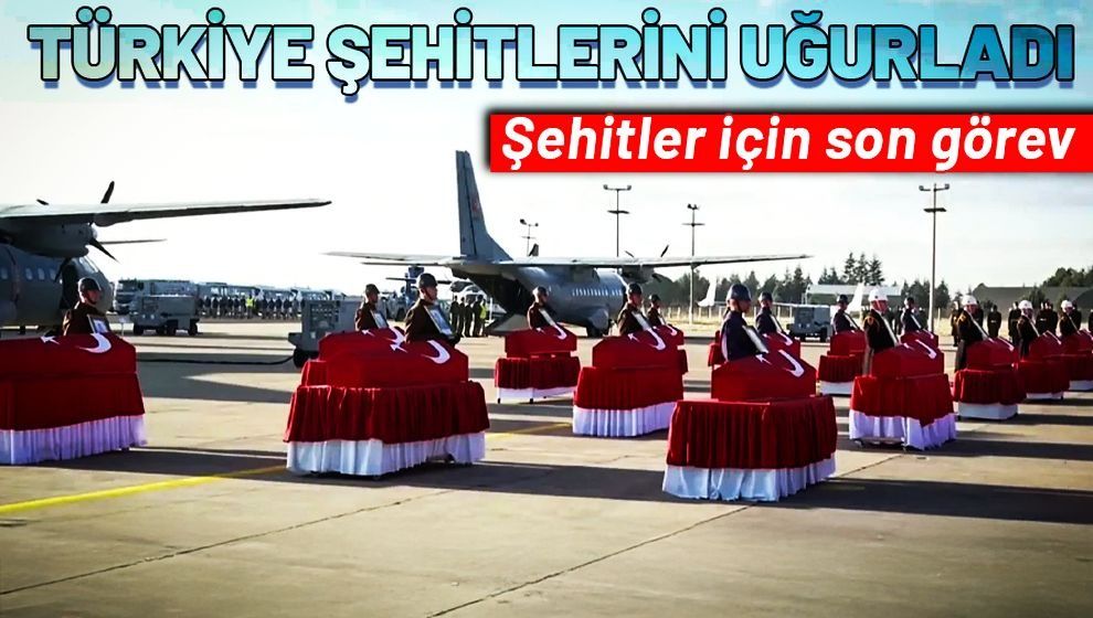 20 vatan evladına son veda! Türkiye kahraman şehitlerini uğurluyor...