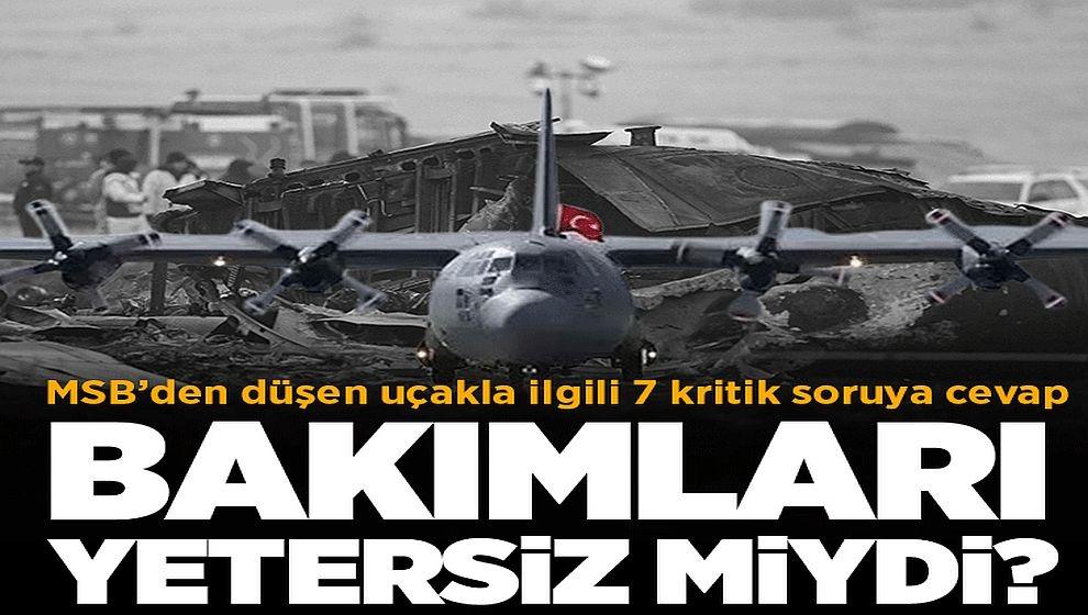 MSB'den Gürcistan'da düşen uçakla ilgili 7 kritik soruya cevap! Bakımları yetersiz miydi?